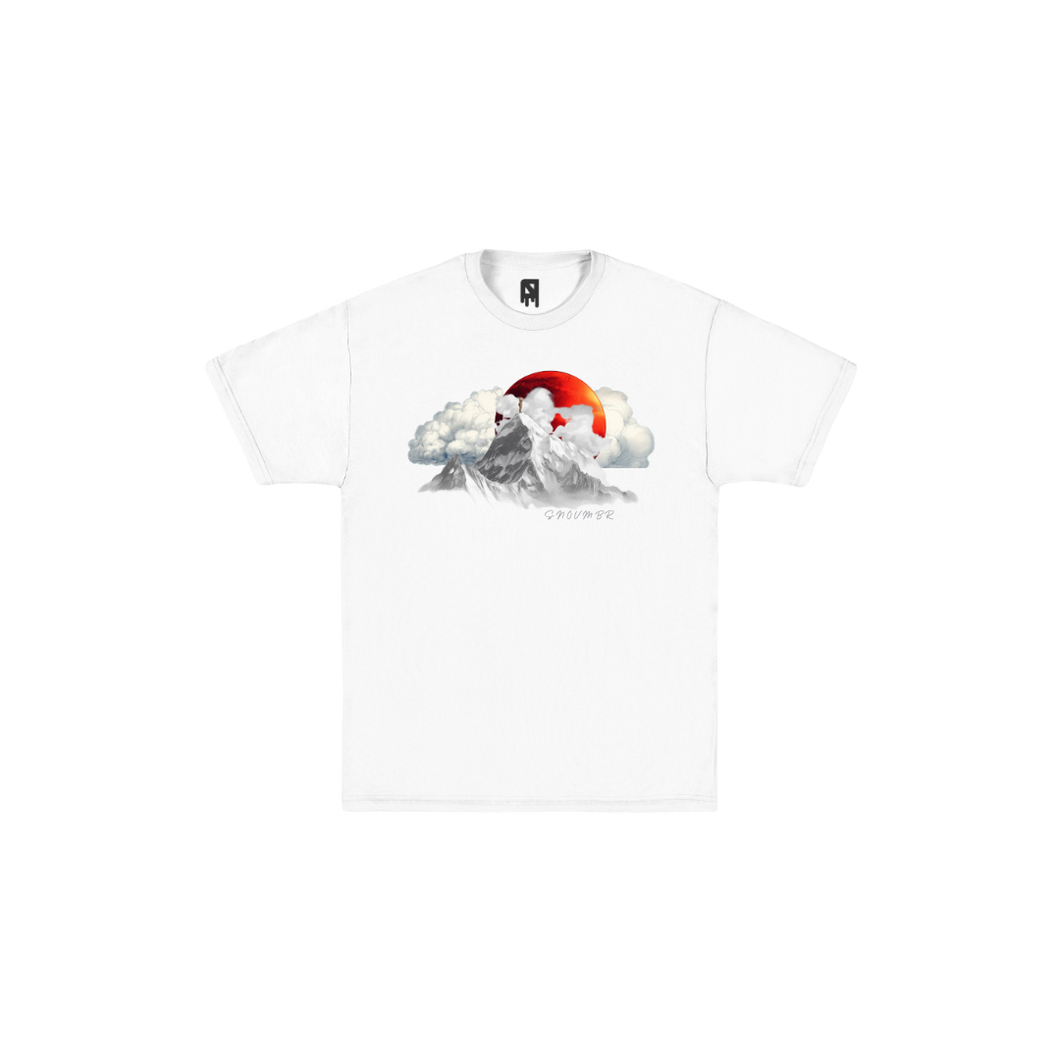 Red Winter Tee (White) - SNOVMBR